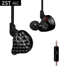 Load image into Gallery viewer, KZ ZST PRO  Armature Dual Driver Earphone Detachable Cable Noise Cancelling Sport Headset With Mic for kz ZS4 AS10 C10