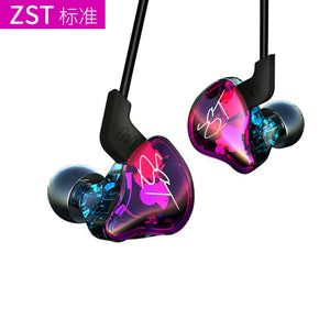 KZ ZST PRO  Armature Dual Driver Earphone Detachable Cable Noise Cancelling Sport Headset With Mic for kz ZS4 AS10 C10