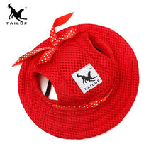 Load image into Gallery viewer, TAILUP Pet Dog Hat For Small Dogs Cap Breathable Mesh Dog Princess Caps Sun Hat Princess Beach Summer Dog Products S M