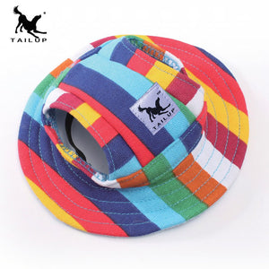 TAILUP Pet Dog Hat For Small Dogs Cap Breathable Mesh Dog Princess Caps Sun Hat Princess Beach Summer Dog Products S M