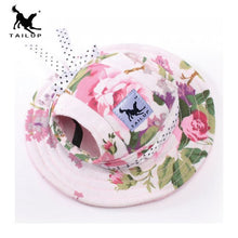 Load image into Gallery viewer, TAILUP Pet Dog Hat For Small Dogs Cap Breathable Mesh Dog Princess Caps Sun Hat Princess Beach Summer Dog Products S M