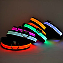 Load image into Gallery viewer, Pet Supplies LED Pet Cat Dog Collar Luminous Safety Glow Necklace Flashing Lighting Up Collars For puppy Small Dog