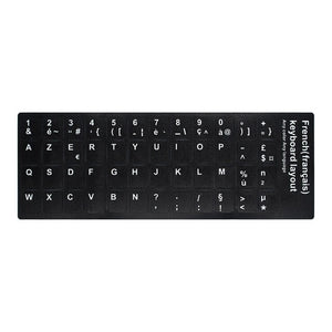 Korean/German/Russian/Spanish/Italy Alphabet PVC Keyboard Sticker to PC Laptop Notebook Desktop Arabic/English Keyboard sticker