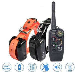 pet dog training collar 8 Levels Vibration electric shock collar for dogs IP7 waterproof remote control device charging