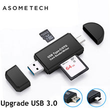 Load image into Gallery viewer, Upgrade Card Reader USB 3.0 &amp;Type C SD Micro SD TF Smart Memory Card Reader Adaptor For Macbook Pro Laptop PC Notebook Connector