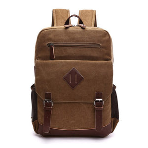 Vintage Multifunction Men Canvas Backpack Laptop Shoulder Bag Casual Trevel Unisex Large Capacity Moshila