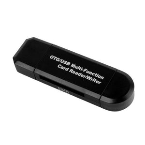 Universal High-speed 2 In 1 USB 2.0 OTG Card Reader Flash Drive USB OTG TF/SD Card For Android phone Computer PC Extension Port