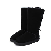 Load image into Gallery viewer, MBR FORCE 2018 Fashion Women Long Boots Genuine cow Leather Snow Boots Bowknot  Snow Boots Warm High Winter Boots US 3-13
