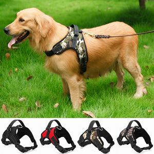Nylon Heavy Duty Dog Pet Harness Collar Adjustable Padded Extra Big Large Medium Small Dog Harnesses vest Husky Dogs Supplies