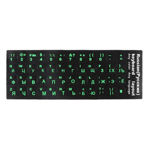 Russian Laptop Keyboard Sticker Waterproof PVC Keypad Sticker For Mac 10-17" PC Laptop Computer Notebook Keyboard RU Decal Cover