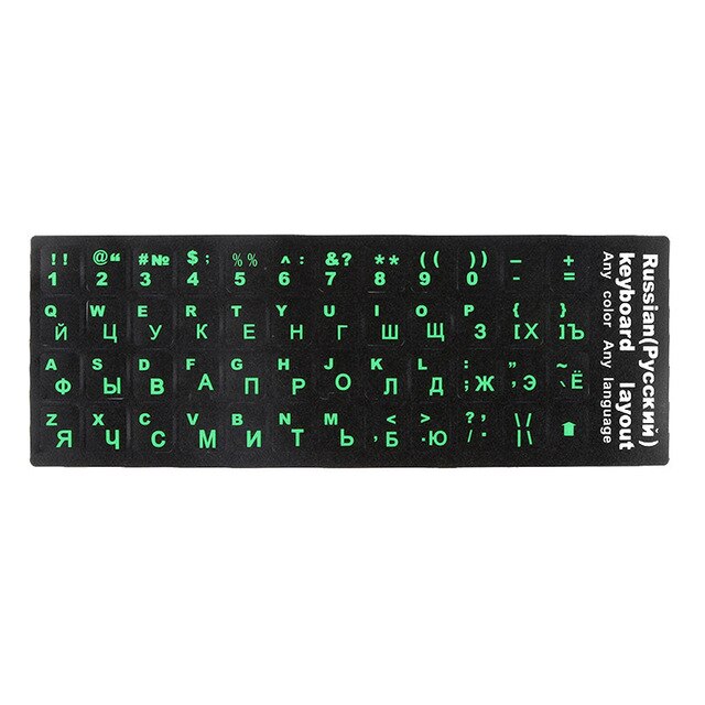 Russian Laptop Keyboard Sticker Waterproof PVC Keypad Sticker For Mac 10-17